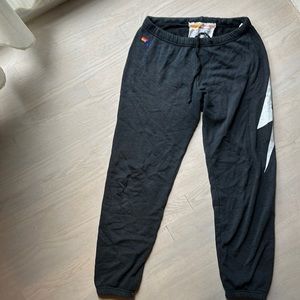 Aviator nation black lightning sweatpants M